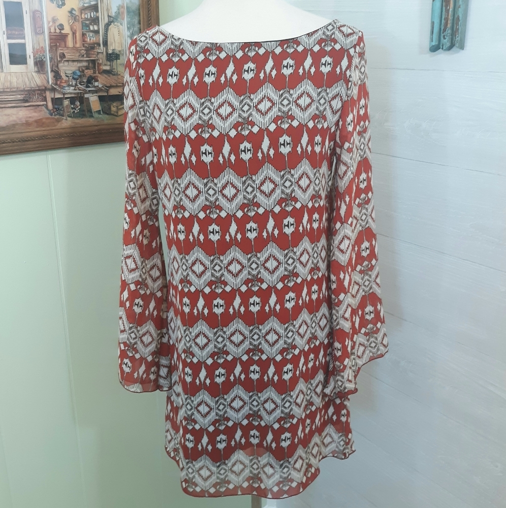 Yahada tribal print boutique dress sz small *D1